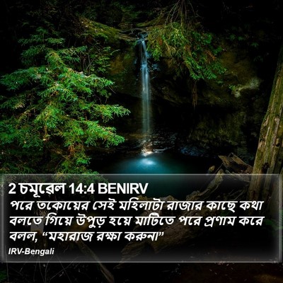 2 চমূৱেল 14:4 BENIRV Bible Verse Image