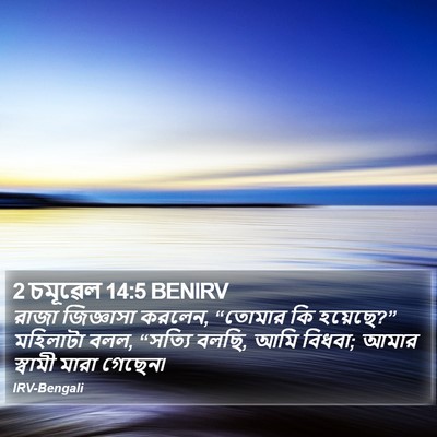 2 চমূৱেল 14:5 BENIRV Bible Verse Image