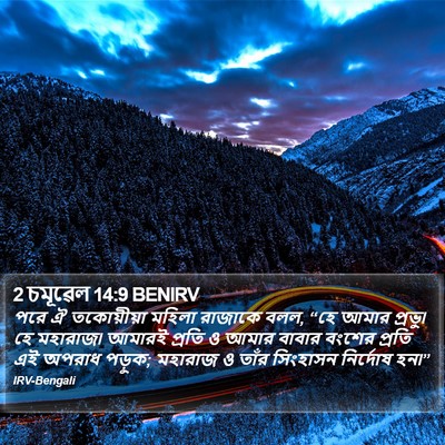2 চমূৱেল 14:9 BENIRV Bible Verse Image