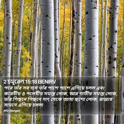 2 চমূৱেল 15:18 BENIRV Bible Verse Image