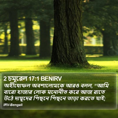 2 চমূৱেল 17:1 BENIRV Bible Verse Image