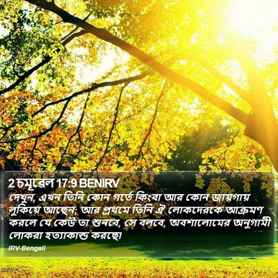 2 চমূৱেল 17:9 BENIRV Bible Verse Image