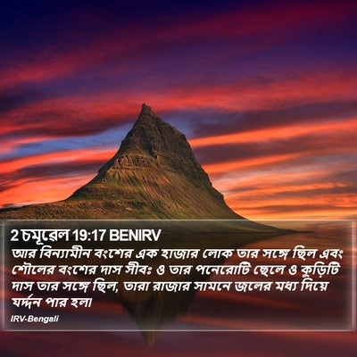 2 চমূৱেল 19:17 BENIRV Bible Verse Image