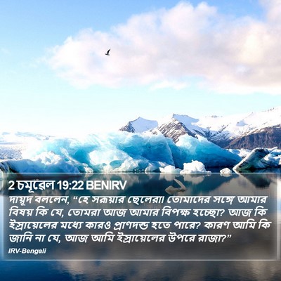 2 চমূৱেল 19:22 BENIRV Bible Verse Image
