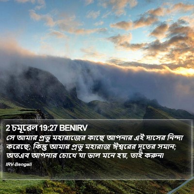 2 চমূৱেল 19:27 BENIRV Bible Verse Image
