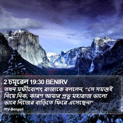 2 চমূৱেল 19:30 BENIRV Bible Verse Image