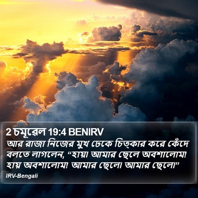 2 চমূৱেল 19:4 BENIRV Bible Verse Image