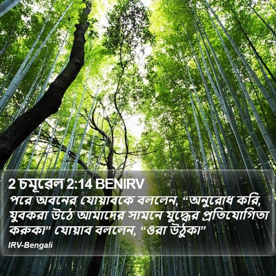 2 চমূৱেল 2:14 BENIRV Bible Verse Image
