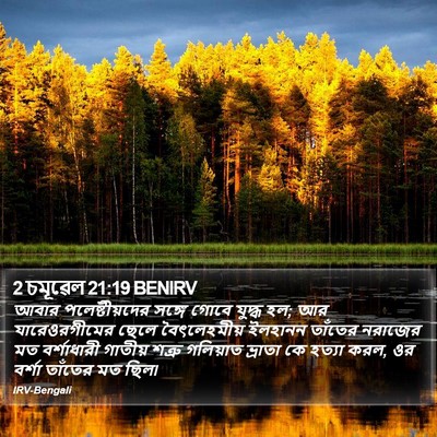 2 চমূৱেল 21:19 BENIRV Bible Verse Image