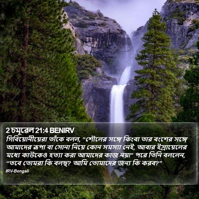 2 চমূৱেল 21:4 BENIRV Bible Verse Image