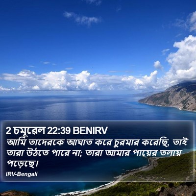 2 চমূৱেল 22:39 BENIRV Bible Verse Image