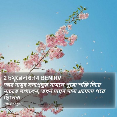 2 চমূৱেল 6:14 BENIRV Bible Verse Image