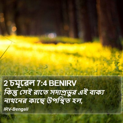 2 চমূৱেল 7:4 BENIRV Bible Verse Image