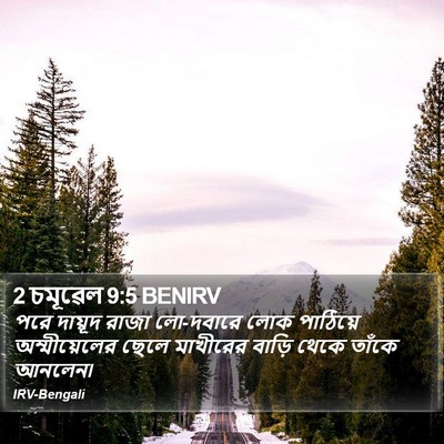 2 চমূৱেল 9:5 BENIRV Bible Verse Image