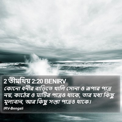 2 তীমথিয় 2:20 BENIRV Bible Verse Image