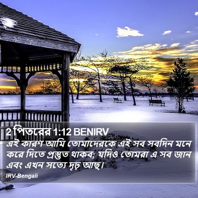 2 পিতরের 1:12 BENIRV Bible Verse Image