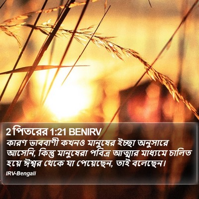 2 পিতরের 1:21 BENIRV Bible Verse Image