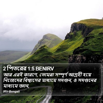 2 পিতরের 1:5 BENIRV Bible Verse Image