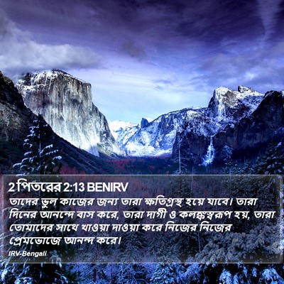 2 পিতরের 2:13 BENIRV Bible Verse Image