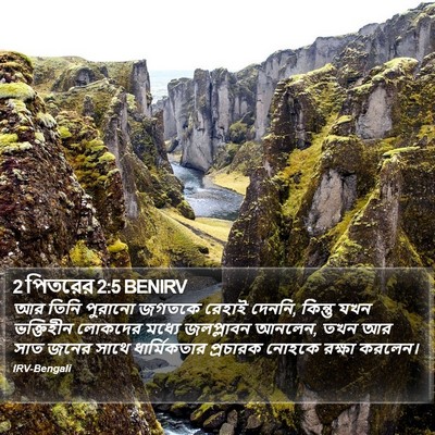 2 পিতরের 2:5 BENIRV Bible Verse Image