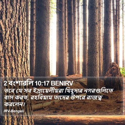 2 বংশাৱলি 10:17 BENIRV Bible Verse Image