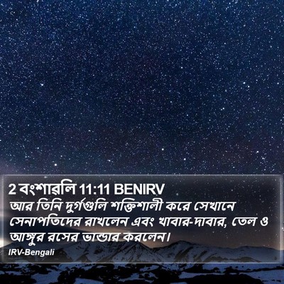 2 বংশাৱলি 11:11 BENIRV Bible Verse Image