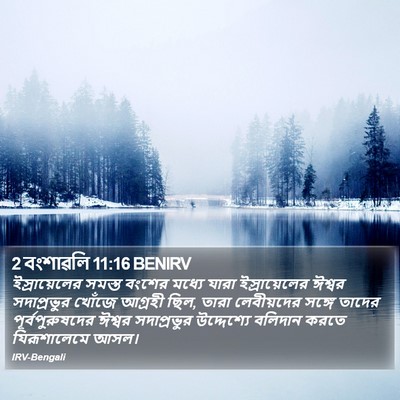 2 বংশাৱলি 11:16 BENIRV Bible Verse Image