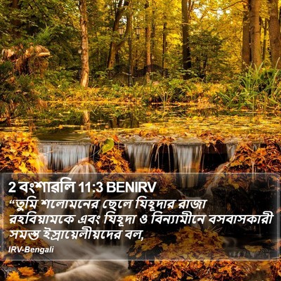 2 বংশাৱলি 11:3 BENIRV Bible Verse Image