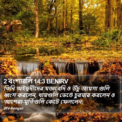 2 বংশাৱলি 14:3 BENIRV Bible Verse Image