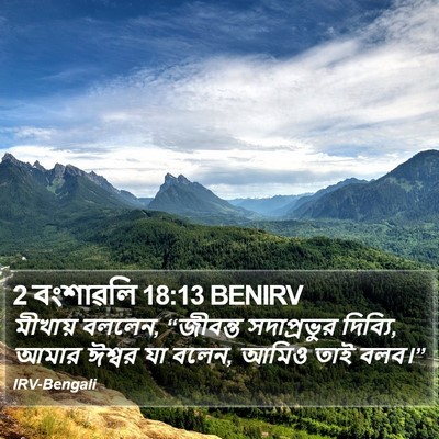 2 বংশাৱলি 18:13 BENIRV Bible Verse Image