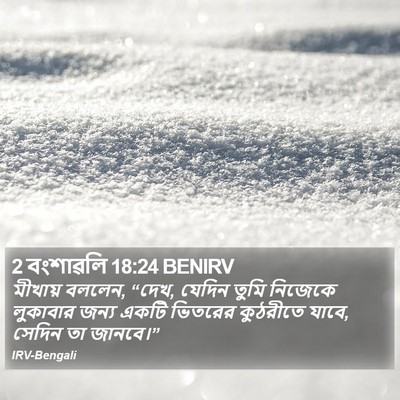 2 বংশাৱলি 18:24 BENIRV Bible Verse Image