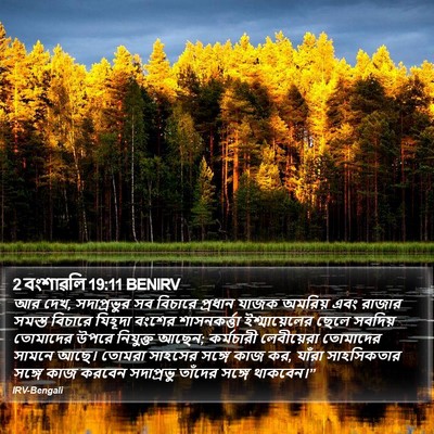 2 বংশাৱলি 19:11 BENIRV Bible Verse Image