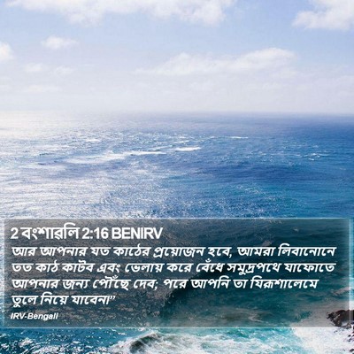 2 বংশাৱলি 2:16 BENIRV Bible Verse Image