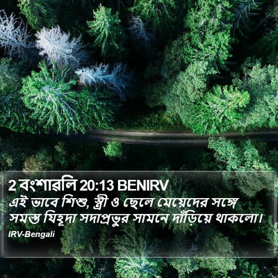 2 বংশাৱলি 20:13 BENIRV Bible Verse Image
