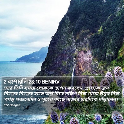 2 বংশাৱলি 23:10 BENIRV Bible Verse Image