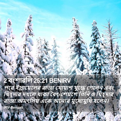 2 বংশাৱলি 25:21 BENIRV Bible Verse Image