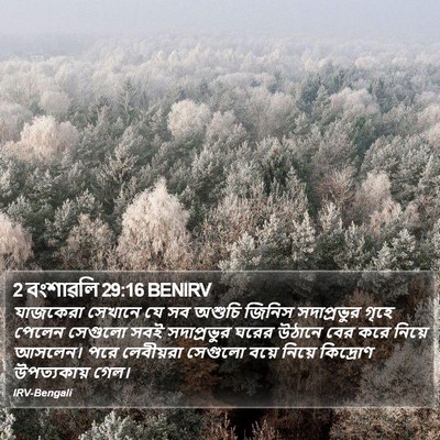 2 বংশাৱলি 29:16 BENIRV Bible Verse Image