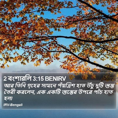 2 বংশাৱলি 3:15 BENIRV Bible Verse Image