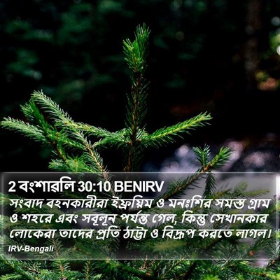 2 বংশাৱলি 30:10 BENIRV Bible Verse Image