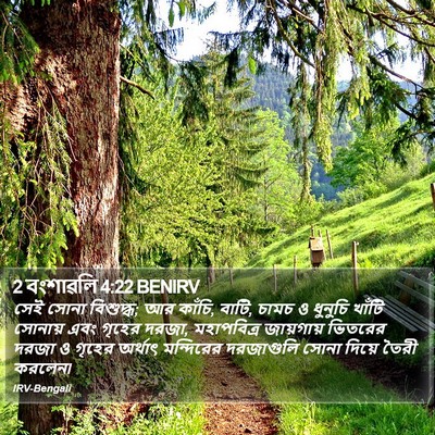 2 বংশাৱলি 4:22 BENIRV Bible Verse Image