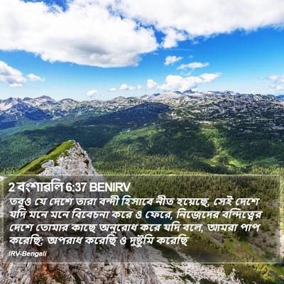 2 বংশাৱলি 6:37 BENIRV Bible Verse Image