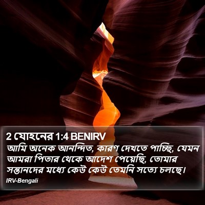 2 যোহনের 1:4 BENIRV Bible Verse Image