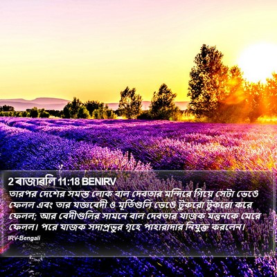2 ৰাজাৱলি 11:18 BENIRV Bible Verse Image