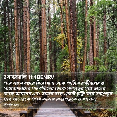 2 ৰাজাৱলি 11:4 BENIRV Bible Verse Image