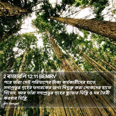 2 ৰাজাৱলি 12:11 BENIRV Bible Verse Image