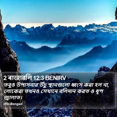 2 ৰাজাৱলি 12:3 BENIRV Bible Verse Image