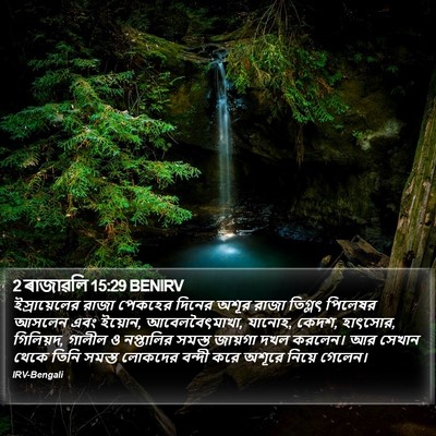 2 ৰাজাৱলি 15:29 BENIRV Bible Verse Image