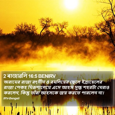 2 ৰাজাৱলি 16:5 BENIRV Bible Verse Image