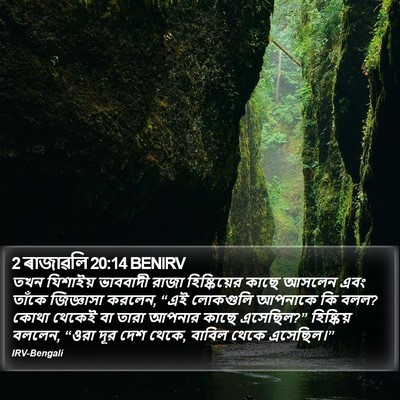 2 ৰাজাৱলি 20:14 BENIRV Bible Verse Image