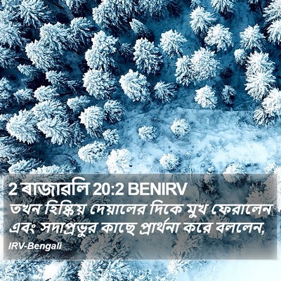 2 ৰাজাৱলি 20:2 BENIRV Bible Verse Image
